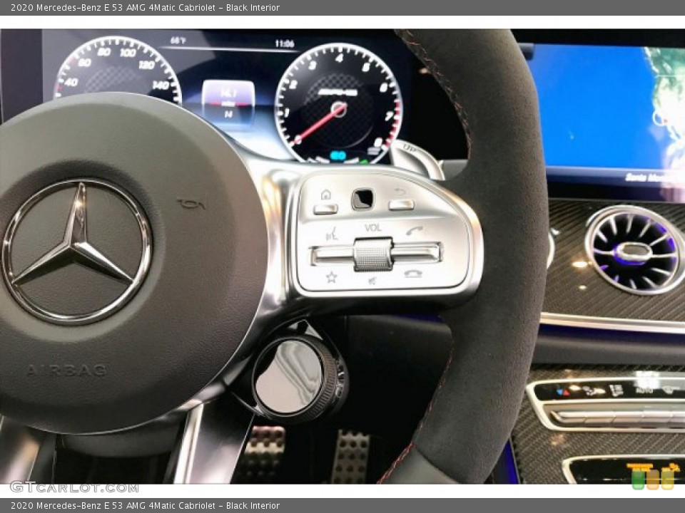 Black Interior Steering Wheel for the 2020 Mercedes-Benz E 53 AMG 4Matic Cabriolet #136498983