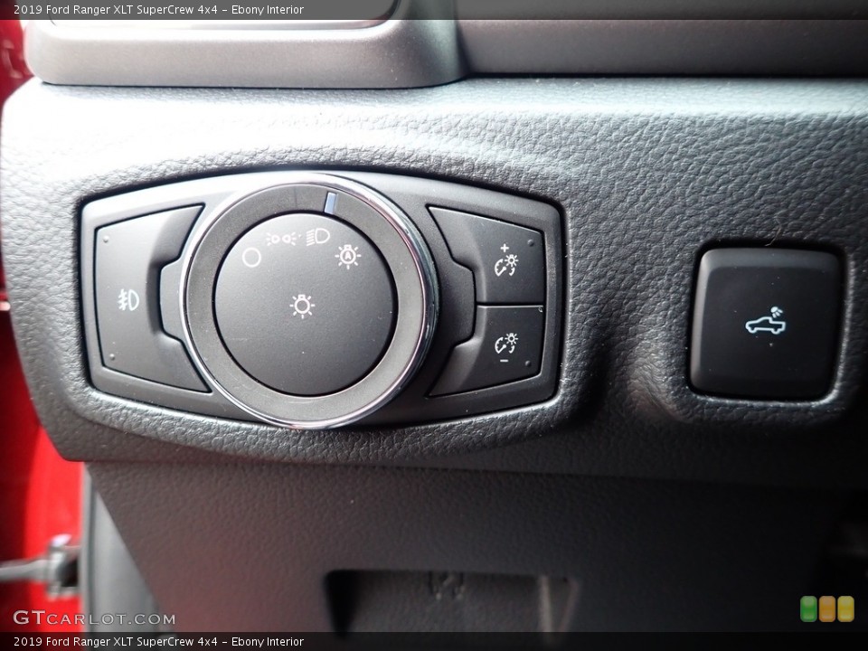 Ebony Interior Controls for the 2019 Ford Ranger XLT SuperCrew 4x4 #136499362