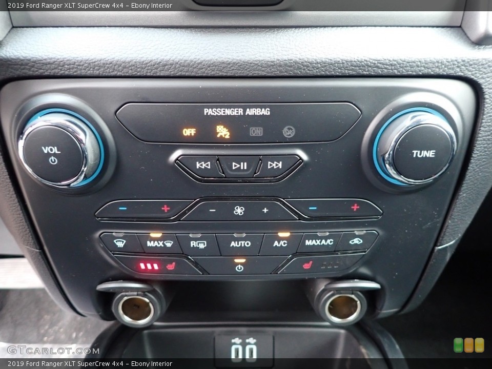 Ebony Interior Controls for the 2019 Ford Ranger XLT SuperCrew 4x4 #136499413