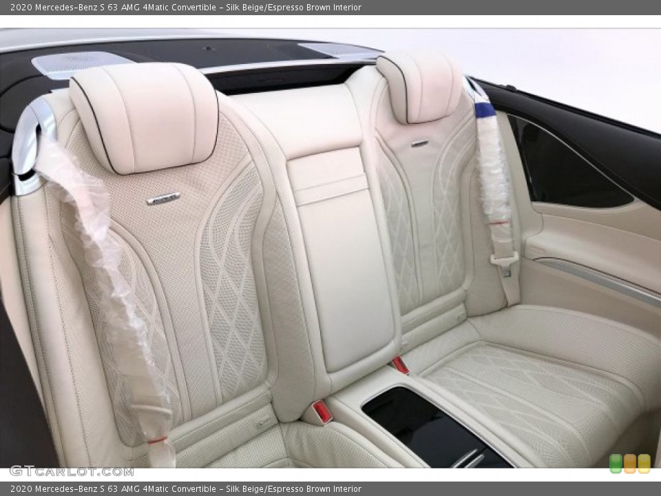 Silk Beige/Espresso Brown Interior Rear Seat for the 2020 Mercedes-Benz S 63 AMG 4Matic Convertible #136500493