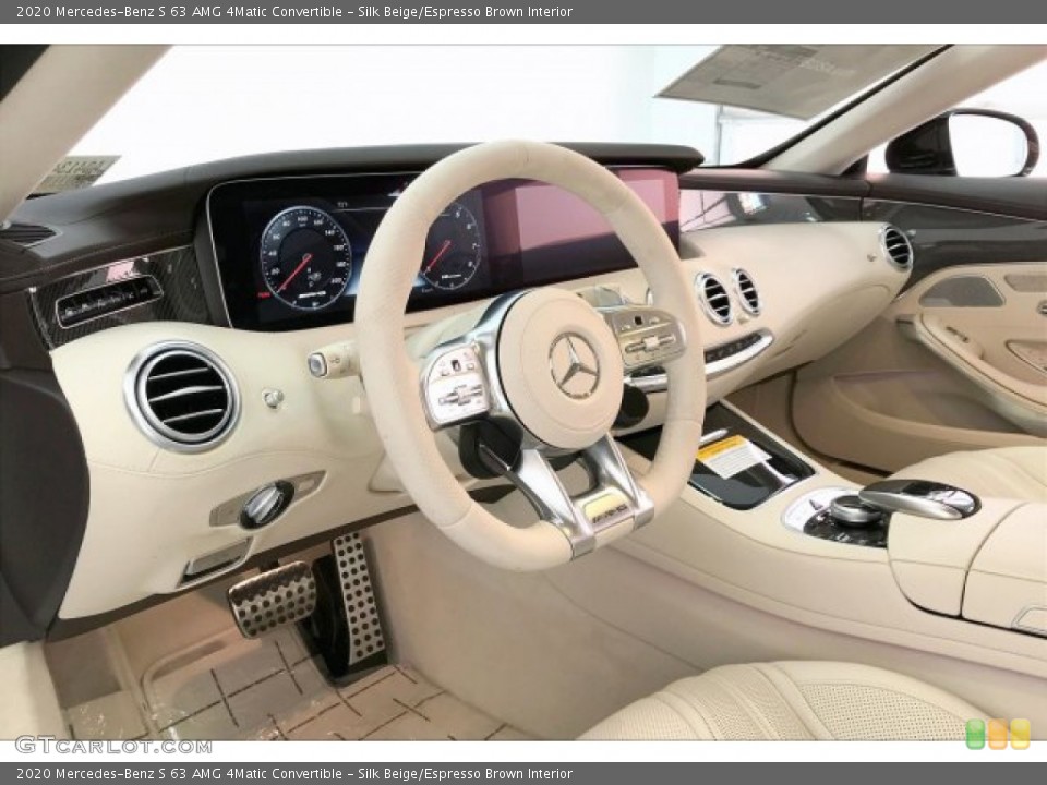 Silk Beige/Espresso Brown Interior Dashboard for the 2020 Mercedes-Benz S 63 AMG 4Matic Convertible #136500634