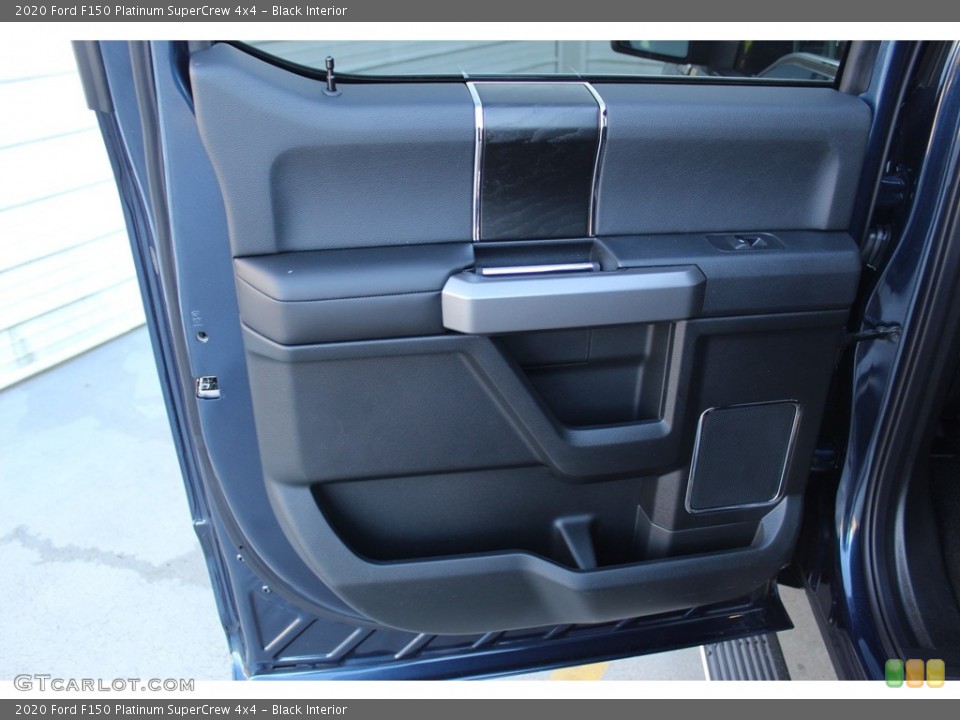 Black Interior Door Panel for the 2020 Ford F150 Platinum SuperCrew 4x4 #136504207