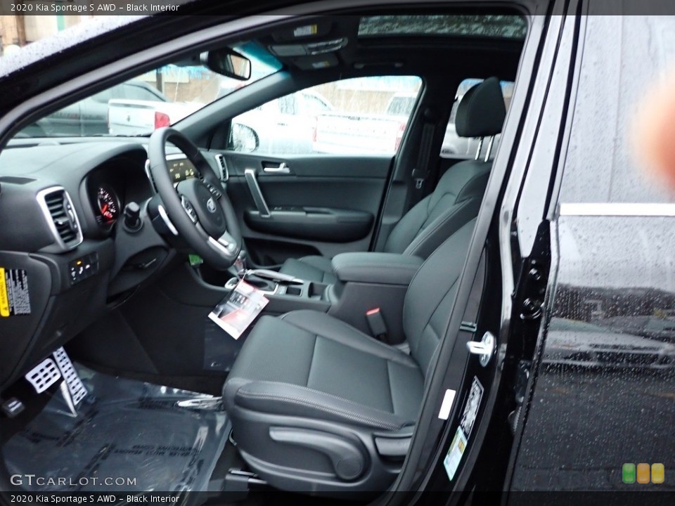 Black Interior Photo for the 2020 Kia Sportage S AWD #136505521