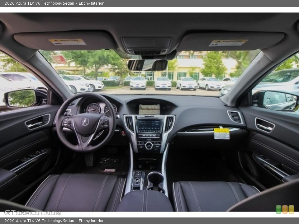 Ebony Interior Photo for the 2020 Acura TLX V6 Technology Sedan #136507141