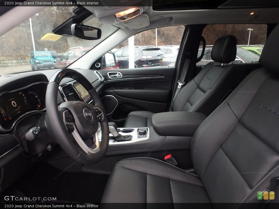 Black Interior Front Seat for the 2020 Jeep Grand Cherokee Summit 4x4 #136507264