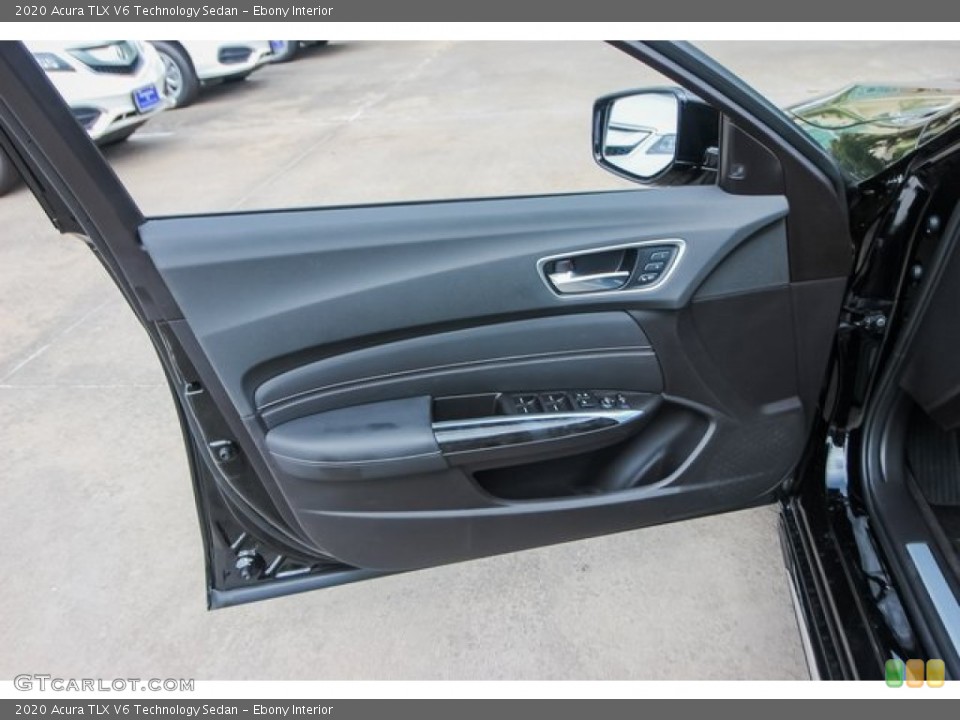 Ebony Interior Door Panel for the 2020 Acura TLX V6 Technology Sedan #136507282