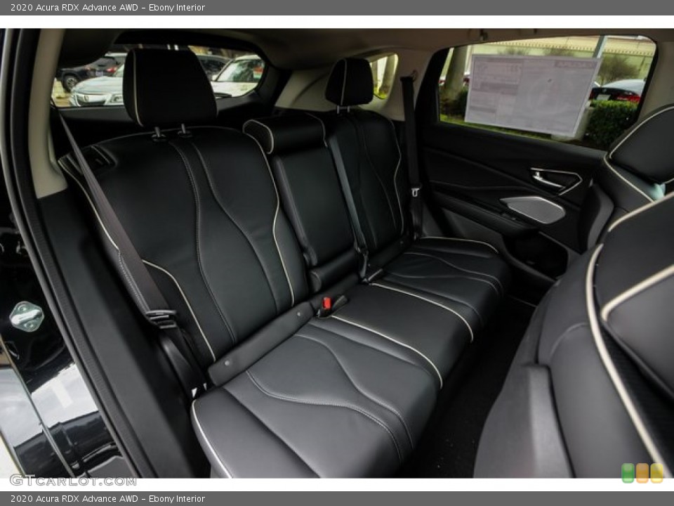 Ebony Interior Rear Seat for the 2020 Acura RDX Advance AWD #136508617