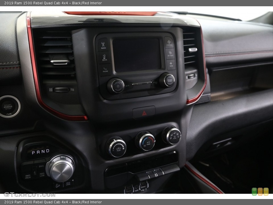 Black/Red Interior Controls for the 2019 Ram 1500 Rebel Quad Cab 4x4 #136508656
