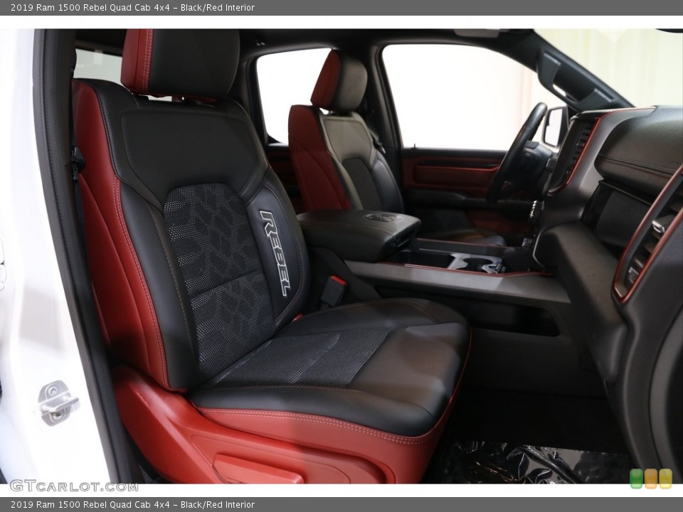 Black/Red Interior Photo for the 2019 Ram 1500 Rebel Quad Cab 4x4 #136508764