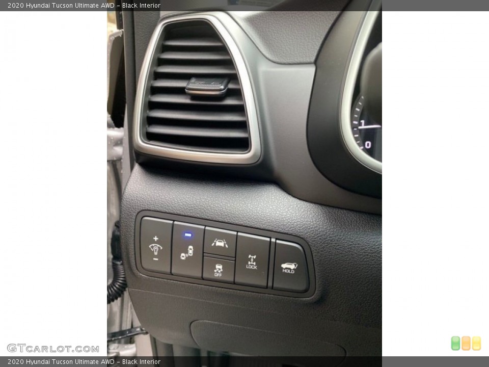 Black Interior Controls for the 2020 Hyundai Tucson Ultimate AWD #136512313