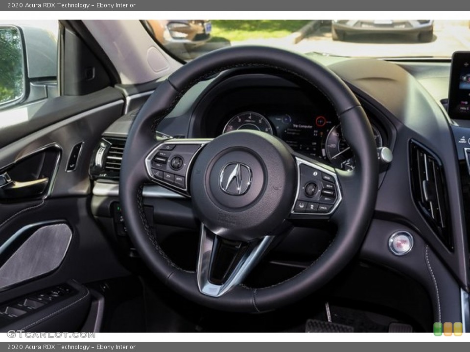 Ebony Interior Steering Wheel for the 2020 Acura RDX Technology #136512616