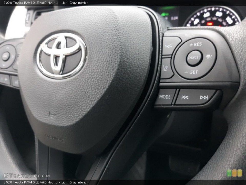 Light Gray Interior Steering Wheel for the 2020 Toyota RAV4 XLE AWD Hybrid #136515070