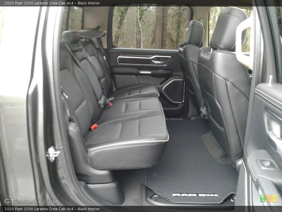 Black Interior Rear Seat for the 2020 Ram 1500 Laramie Crew Cab 4x4 #136515454