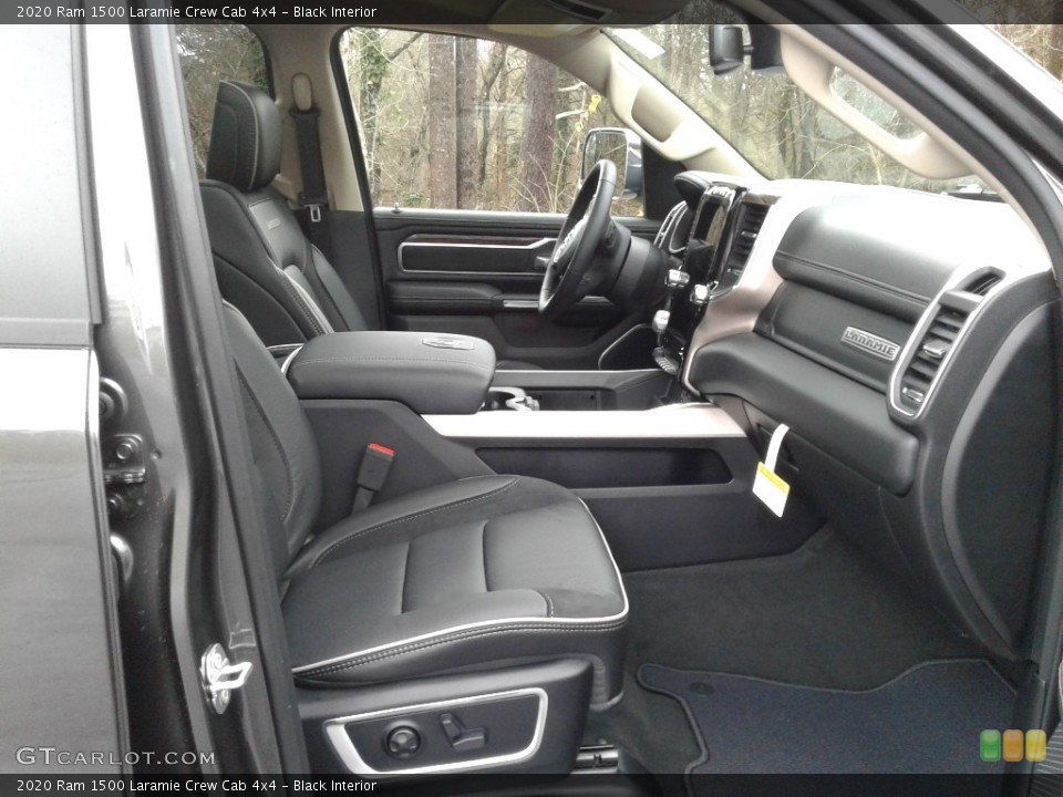 Black Interior Front Seat for the 2020 Ram 1500 Laramie Crew Cab 4x4 #136515511