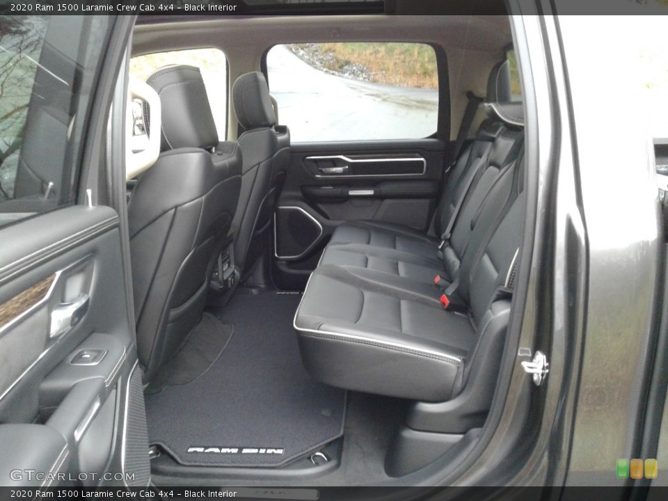 Black Interior Rear Seat for the 2020 Ram 1500 Laramie Crew Cab 4x4 #136515538
