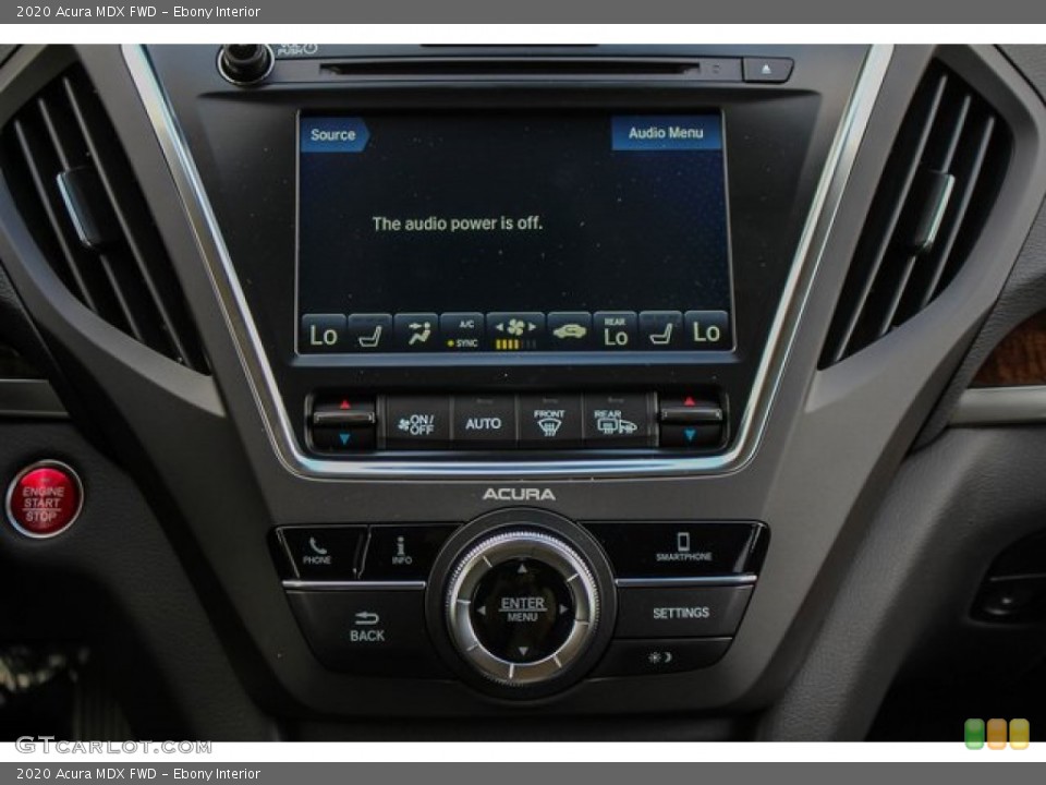 Ebony Interior Controls for the 2020 Acura MDX FWD #136516924