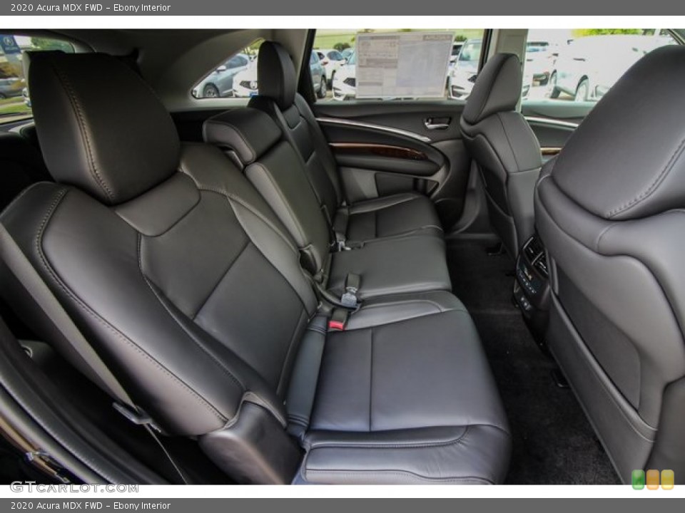 Ebony Interior Rear Seat for the 2020 Acura MDX FWD #136517506