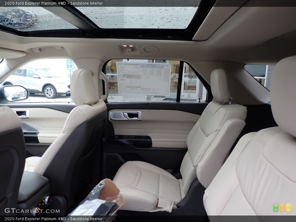 Sandstone Interior Rear Seat for the 2020 Ford Explorer Platinum 4WD #136522159