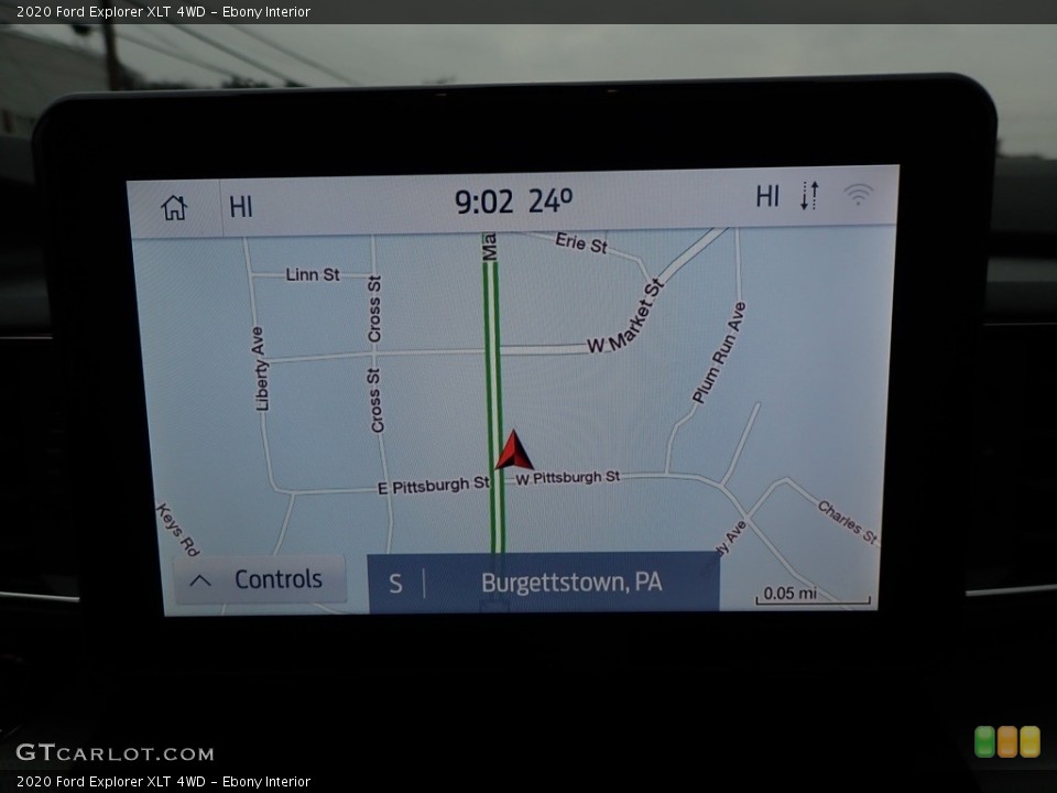 Ebony Interior Navigation for the 2020 Ford Explorer XLT 4WD #136522870
