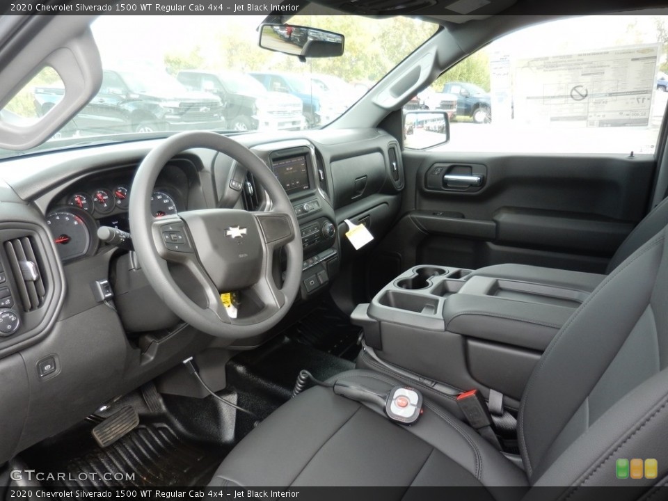 Jet Black Interior Photo for the 2020 Chevrolet Silverado 1500 WT Regular Cab 4x4 #136528399