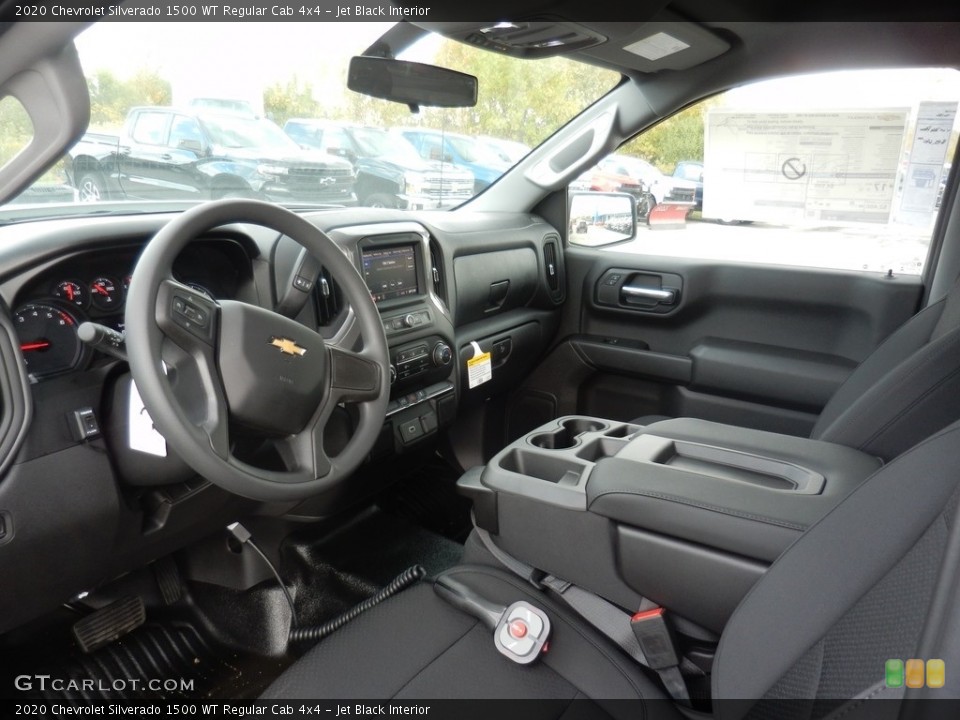 Jet Black Interior Photo for the 2020 Chevrolet Silverado 1500 WT Regular Cab 4x4 #136528957