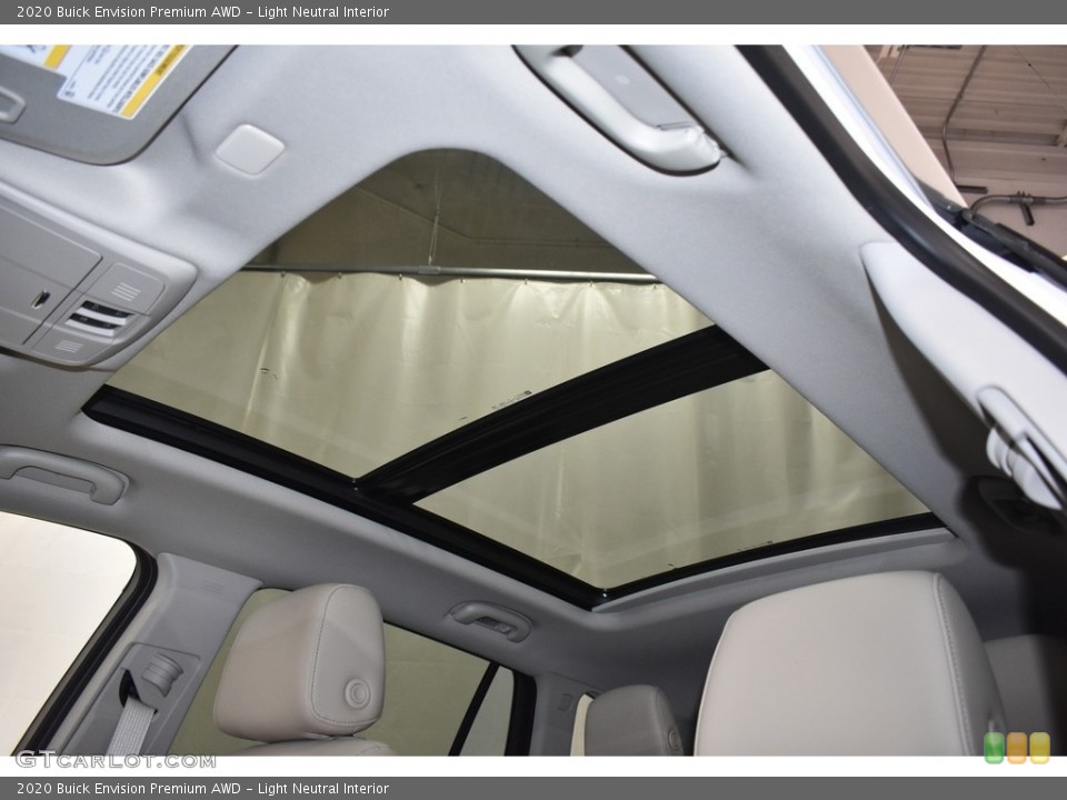Light Neutral Interior Sunroof for the 2020 Buick Envision Premium AWD #136536012