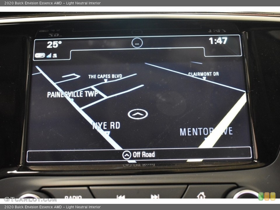 Light Neutral Interior Navigation for the 2020 Buick Envision Essence AWD #136536339
