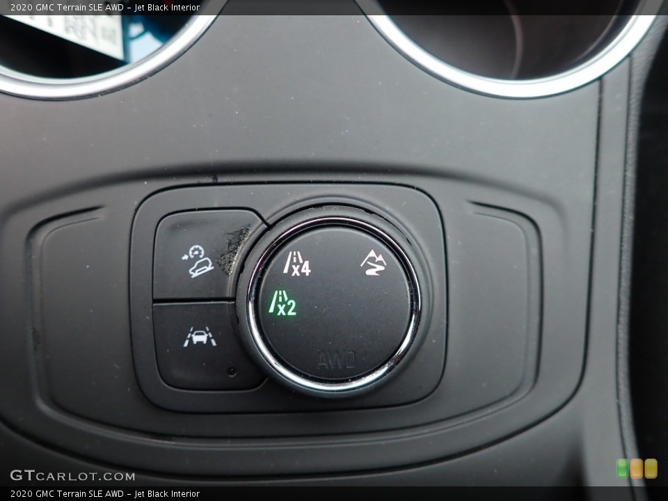 Jet Black Interior Controls for the 2020 GMC Terrain SLE AWD #136546596