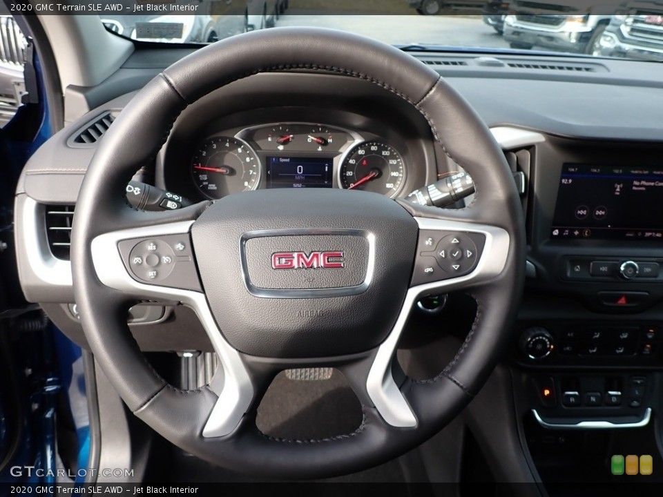 Jet Black Interior Steering Wheel for the 2020 GMC Terrain SLE AWD #136546647