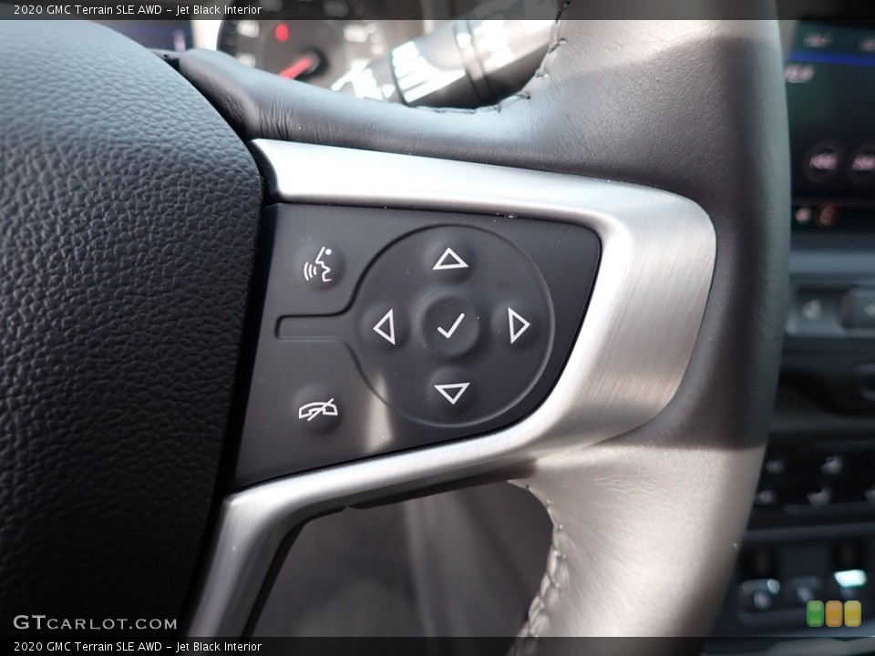 Jet Black Interior Steering Wheel for the 2020 GMC Terrain SLE AWD #136546697