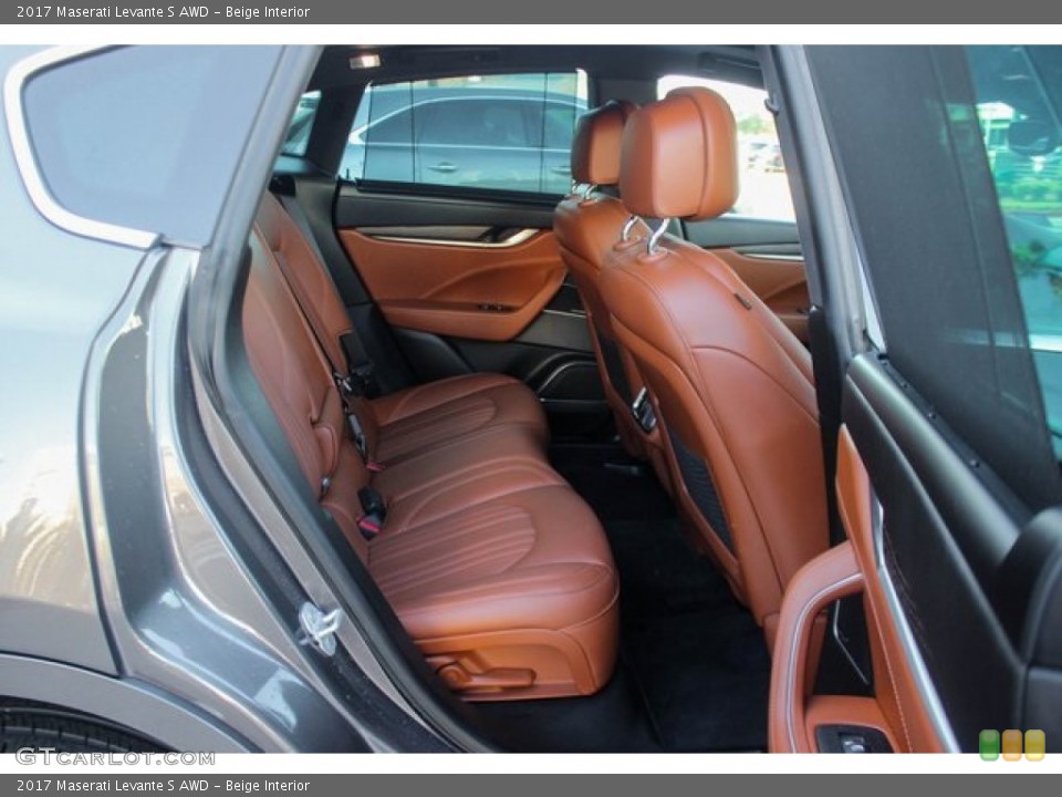 Beige Interior Rear Seat for the 2017 Maserati Levante S AWD #136553564