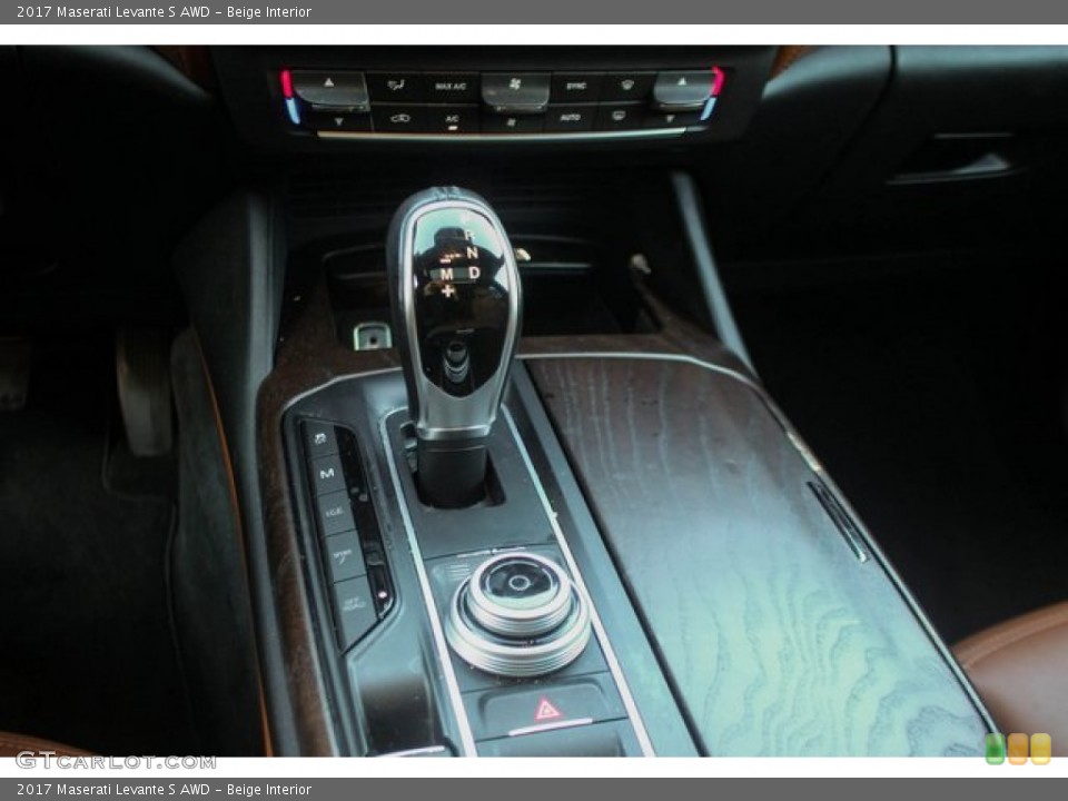 Beige Interior Transmission for the 2017 Maserati Levante S AWD #136553693