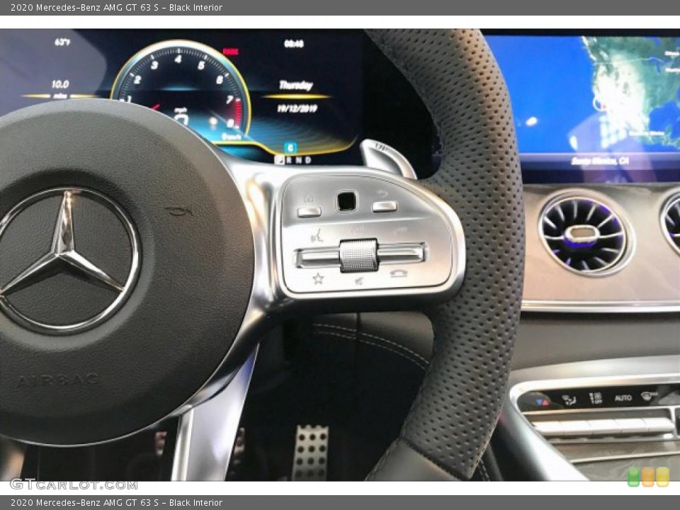 Black Interior Steering Wheel for the 2020 Mercedes-Benz AMG GT 63 S #136553944
