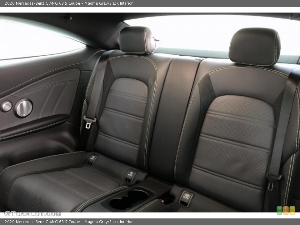 Magma Gray/Black Interior Rear Seat for the 2020 Mercedes-Benz C AMG 63 S Coupe #136563344
