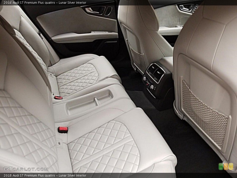 Lunar Silver Interior Rear Seat for the 2018 Audi S7 Premium Plus quattro #136571720