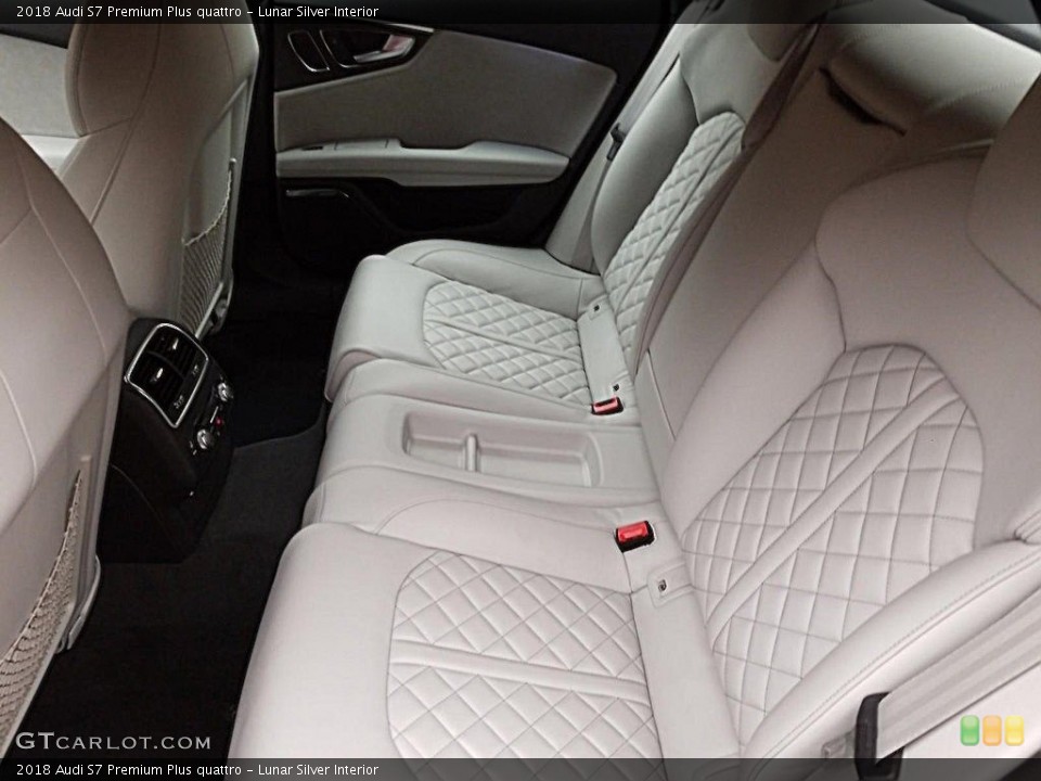 Lunar Silver Interior Rear Seat for the 2018 Audi S7 Premium Plus quattro #136571738