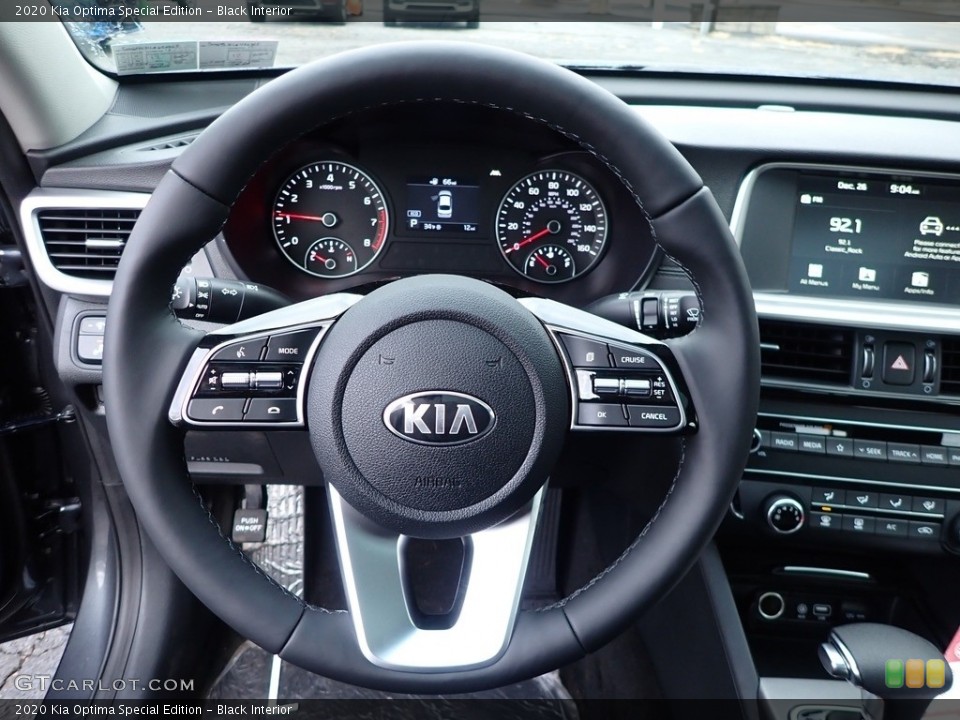 Black Interior Steering Wheel for the 2020 Kia Optima Special Edition #136601017