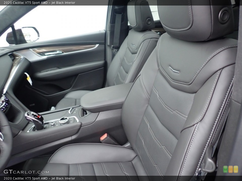 Jet Black Interior Front Seat for the 2020 Cadillac XT5 Sport AWD #136603197