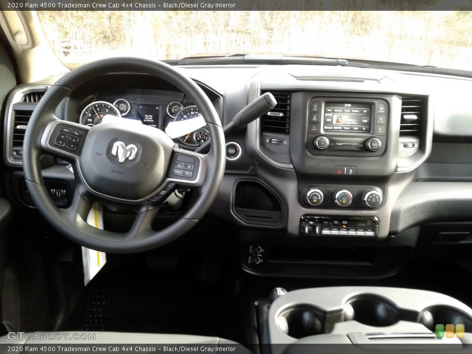 Black/Diesel Gray Interior Dashboard for the 2020 Ram 4500 Tradesman Crew Cab 4x4 Chassis #136604036