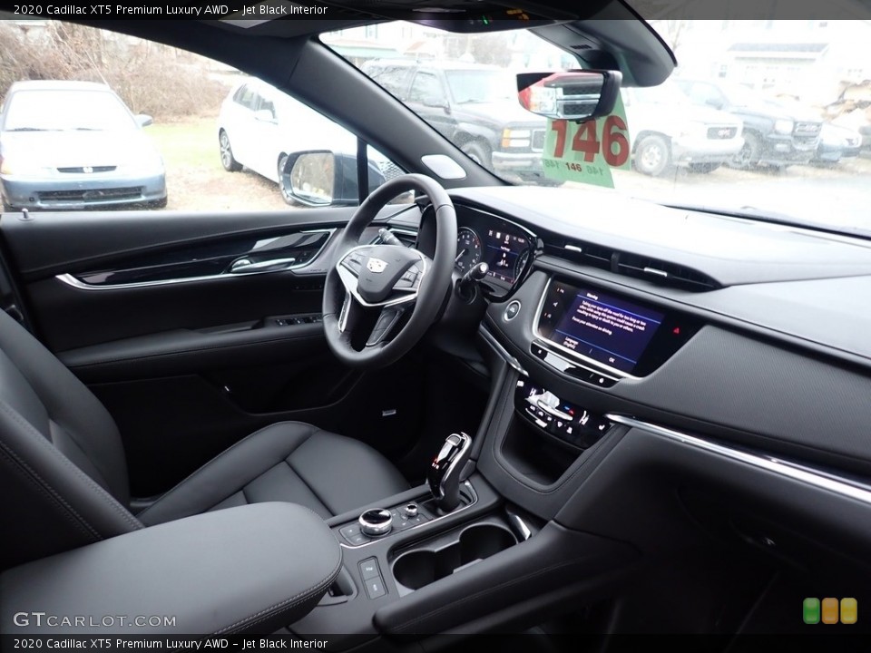 Jet Black Interior Dashboard for the 2020 Cadillac XT5 Premium Luxury AWD #136604139