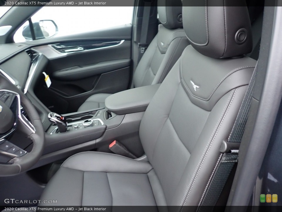 Jet Black Interior Front Seat for the 2020 Cadillac XT5 Premium Luxury AWD #136604211