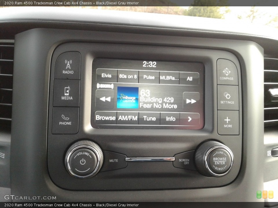 Black/Diesel Gray Interior Controls for the 2020 Ram 4500 Tradesman Crew Cab 4x4 Chassis #136604290
