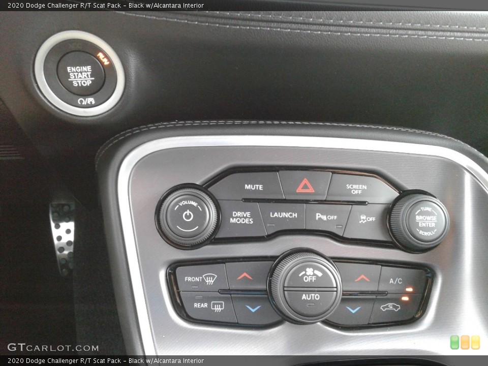 Black w/Alcantara Interior Controls for the 2020 Dodge Challenger R/T Scat Pack #136605240