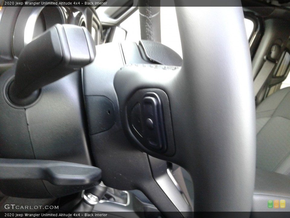 Black Interior Steering Wheel for the 2020 Jeep Wrangler Unlimited Altitude 4x4 #136607595
