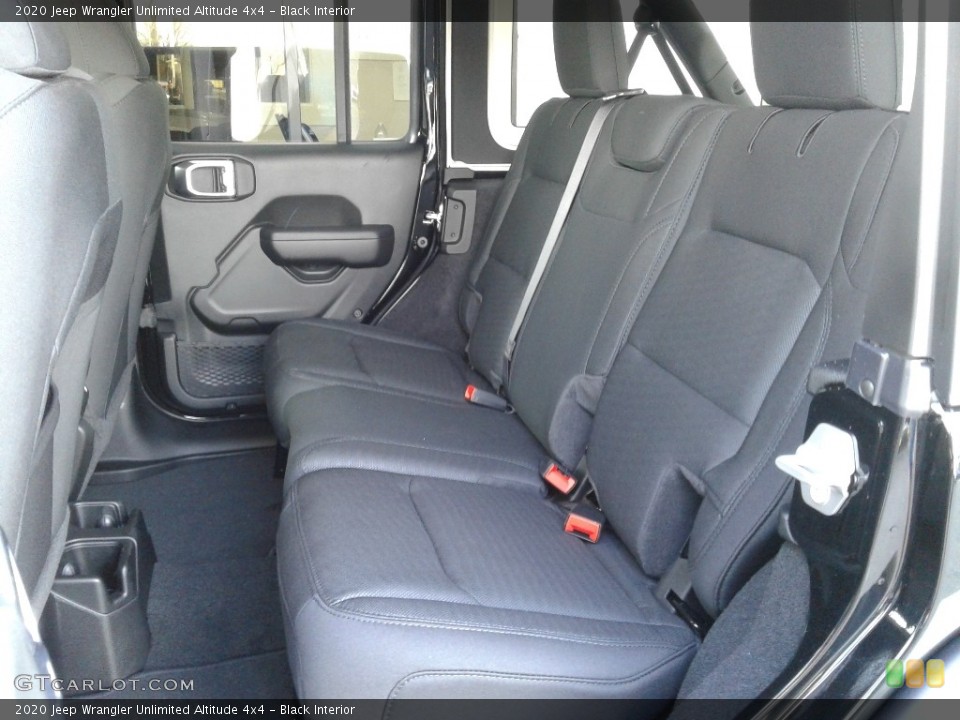 Black Interior Rear Seat for the 2020 Jeep Wrangler Unlimited Altitude 4x4 #136607652