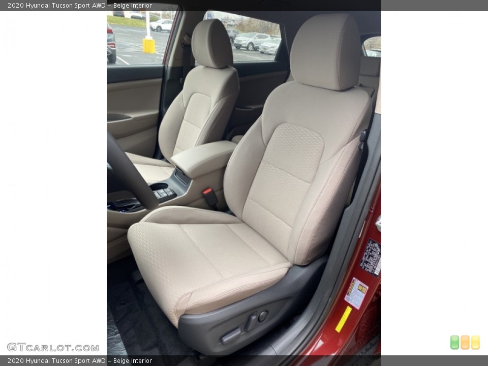Beige Interior Front Seat for the 2020 Hyundai Tucson Sport AWD #136610334