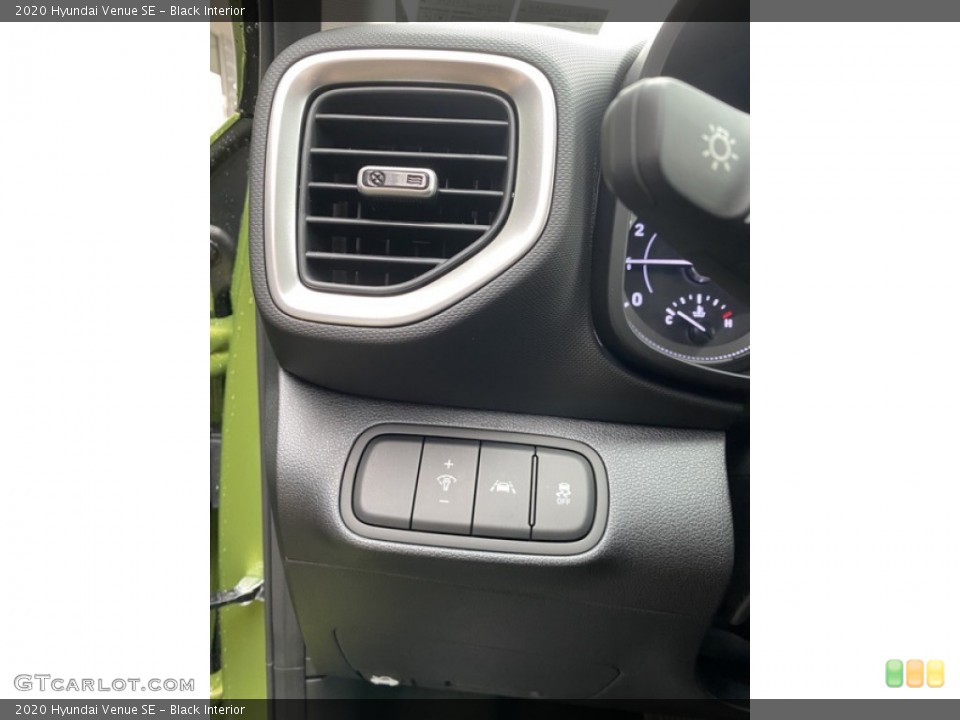 Black Interior Controls for the 2020 Hyundai Venue SE #136612512