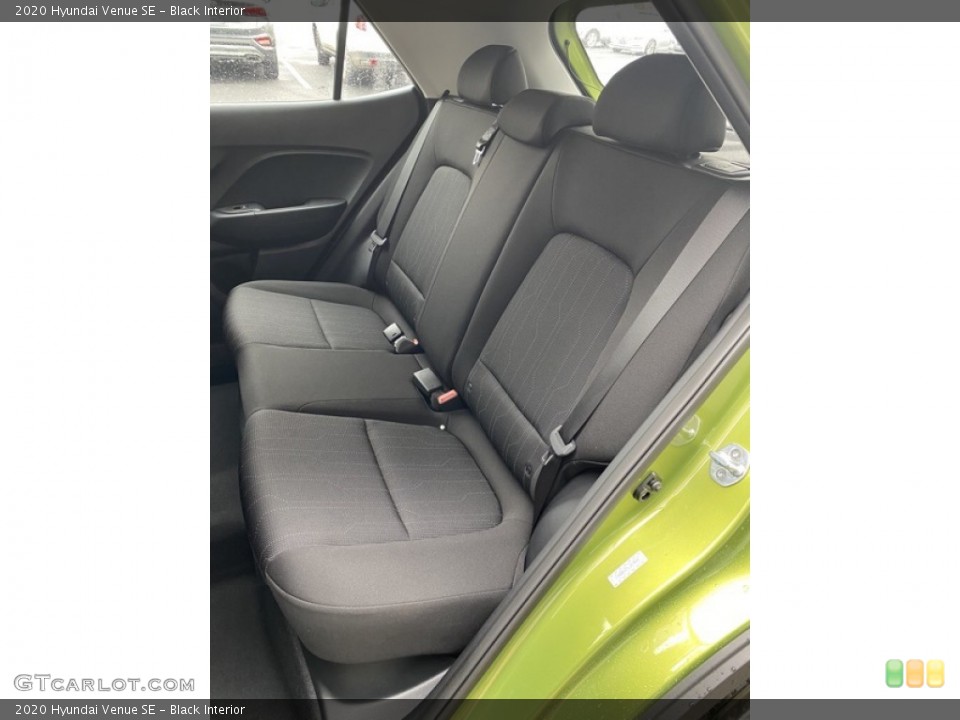 Black Interior Rear Seat for the 2020 Hyundai Venue SE #136612605