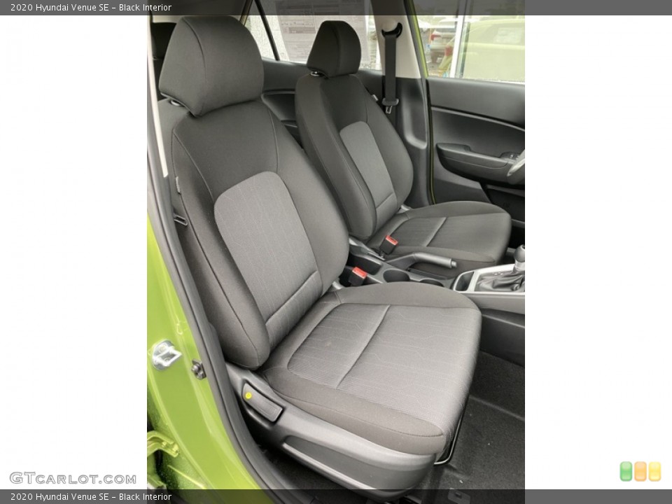 Black Interior Front Seat for the 2020 Hyundai Venue SE #136612677