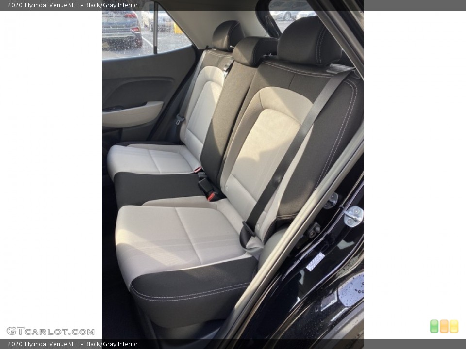 Black/Gray Interior Rear Seat for the 2020 Hyundai Venue SEL #136613037